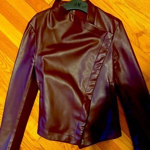 Faux leather jacket